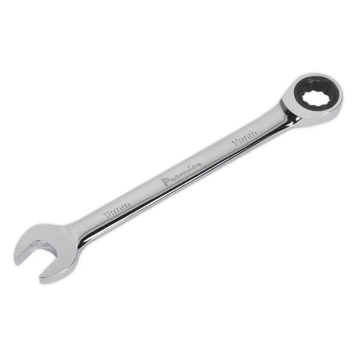 Sealey Premier Ratchet Combination Spanner 18mm 