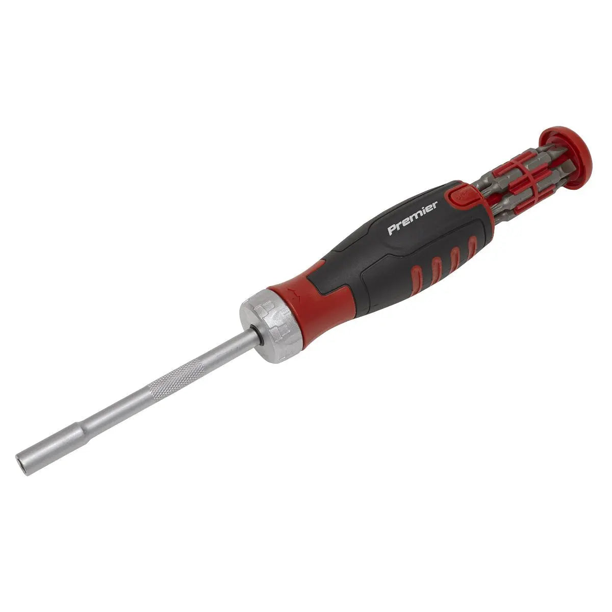 Sealey Premier Ratchet Screwdriver Set 12 Piece S2 Steel Bits 