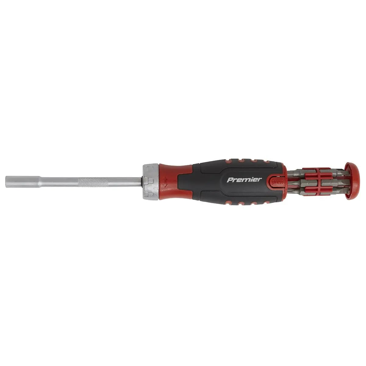 Sealey Premier Ratchet Screwdriver Set 12 Piece S2 Steel Bits 