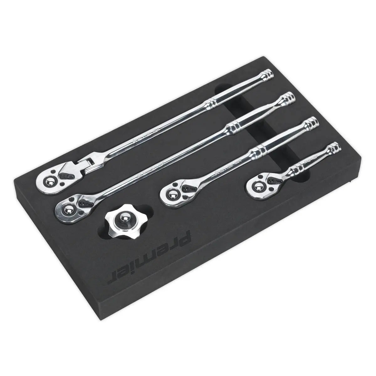 Sealey Premier Ratchet Wrench Master Set 5pc 3/8"Sq Drive 