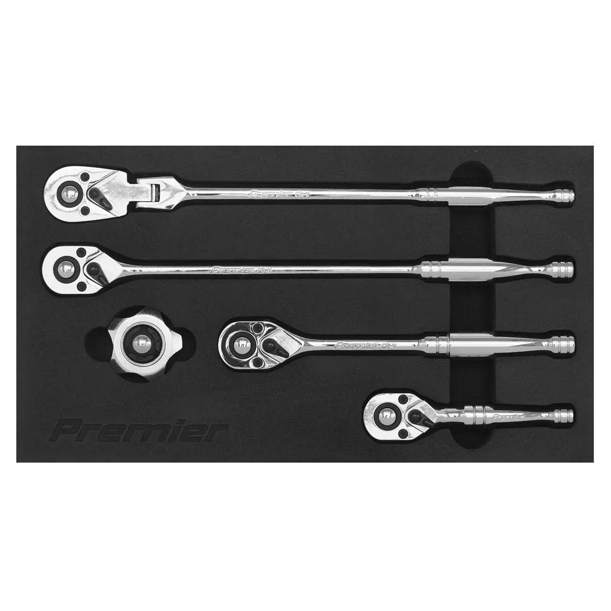 Sealey Premier Ratchet Wrench Master Set 5pc 3/8"Sq Drive 