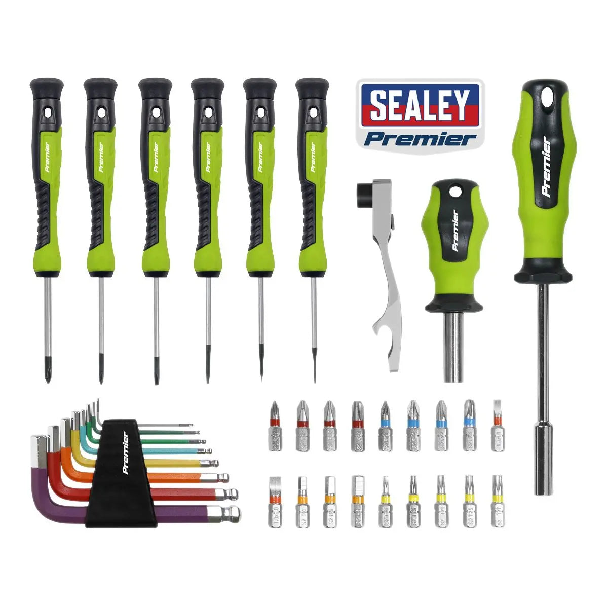 Sealey Premier Ratchet, Screwdriver, Hex Key & Bit Set 35pc Advent Calendar 
