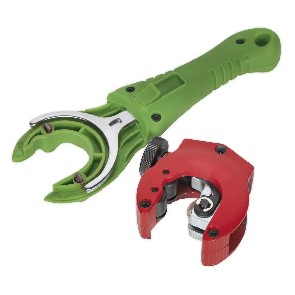 Sealey Premier Ratcheting Pipe Cutter 2-in-1 Ø6-28mm 