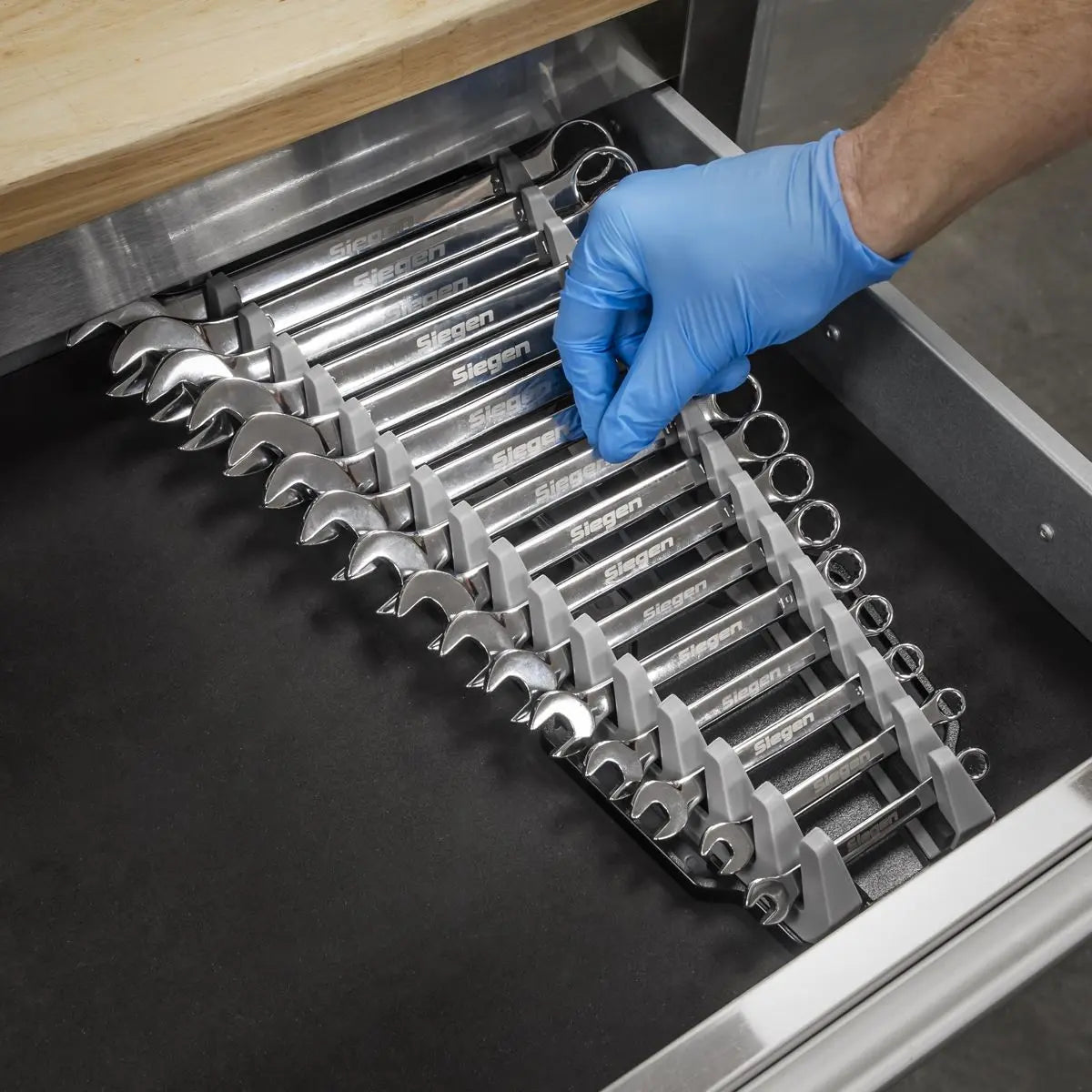 Sealey Premier Reversible Spanner Rack 16pc 