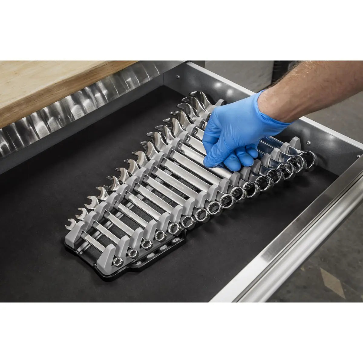 Sealey Premier Reversible Spanner Rack 16pc 