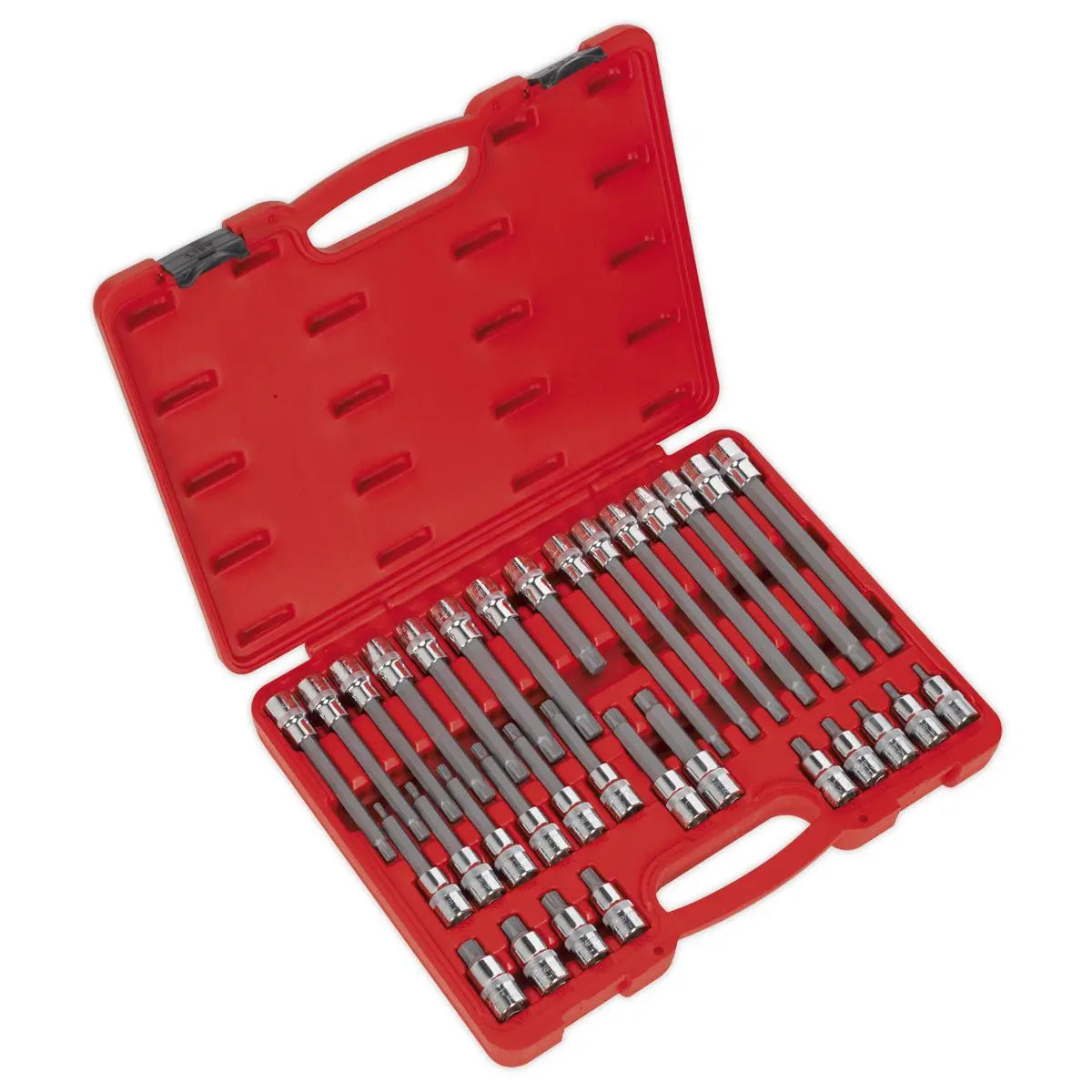 Sealey Premier Ribe Socket Bit Set 32pc 1/2"Sq Drive 