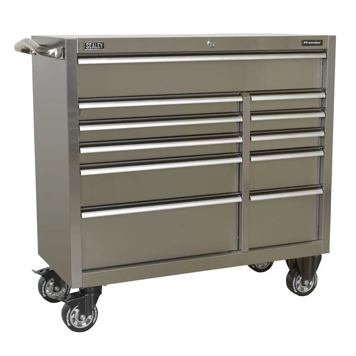 Sealey Premier Rollcab 11 Drawer 1055mm Extra-Wide Stainless Steel Heavy-Duty 