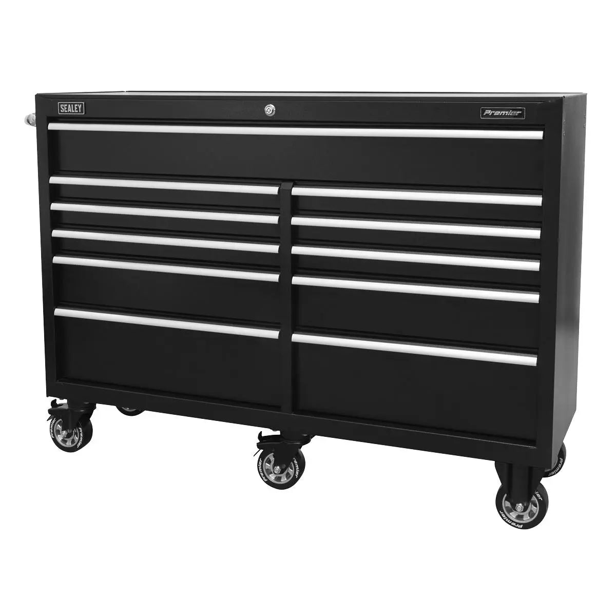 Sealey Premier Rollcab 11 Drawer 1430mm Extra-Wide Heavy-Duty Black 