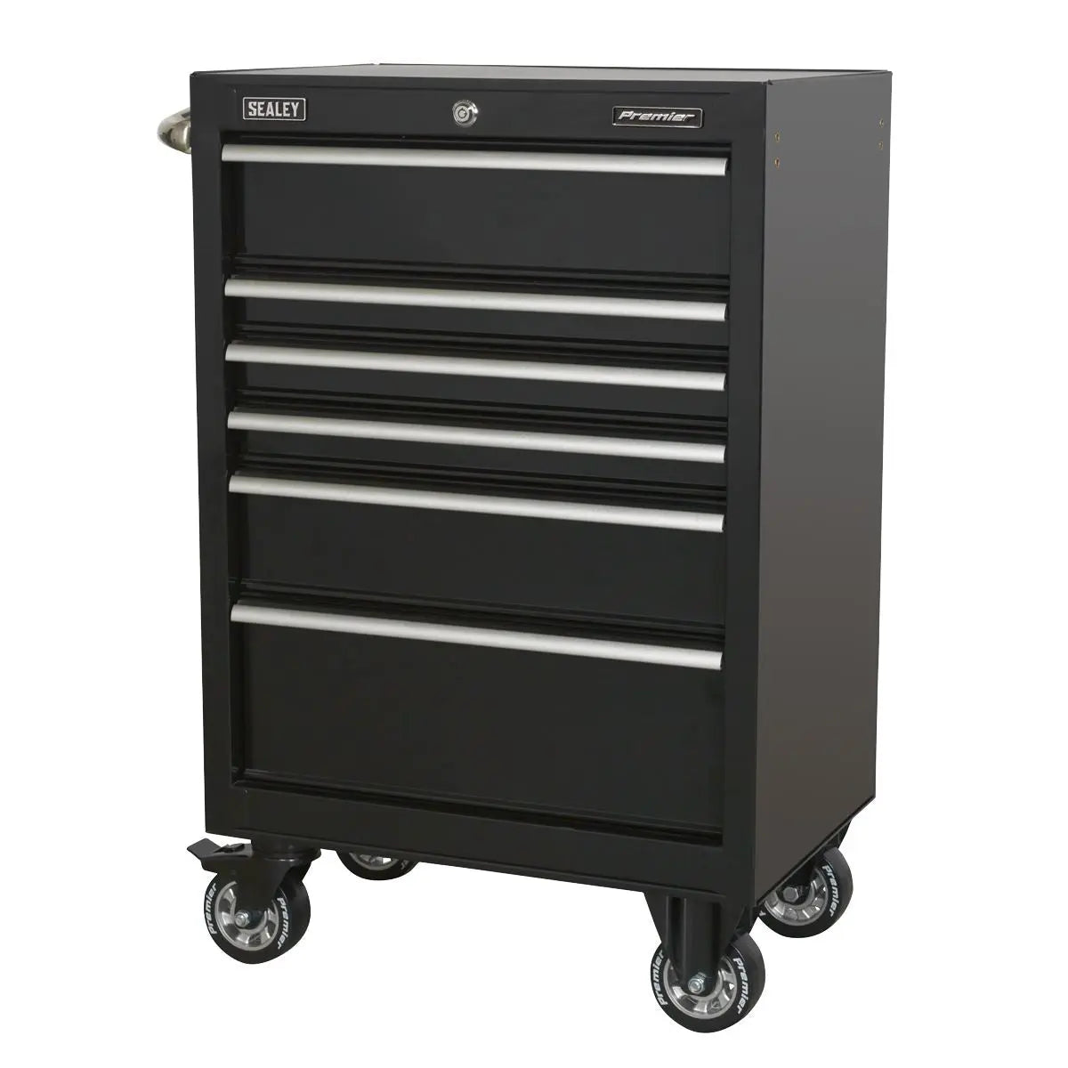 Sealey Premier Rollcab 6 Drawer 675mm Heavy-Duty Black 