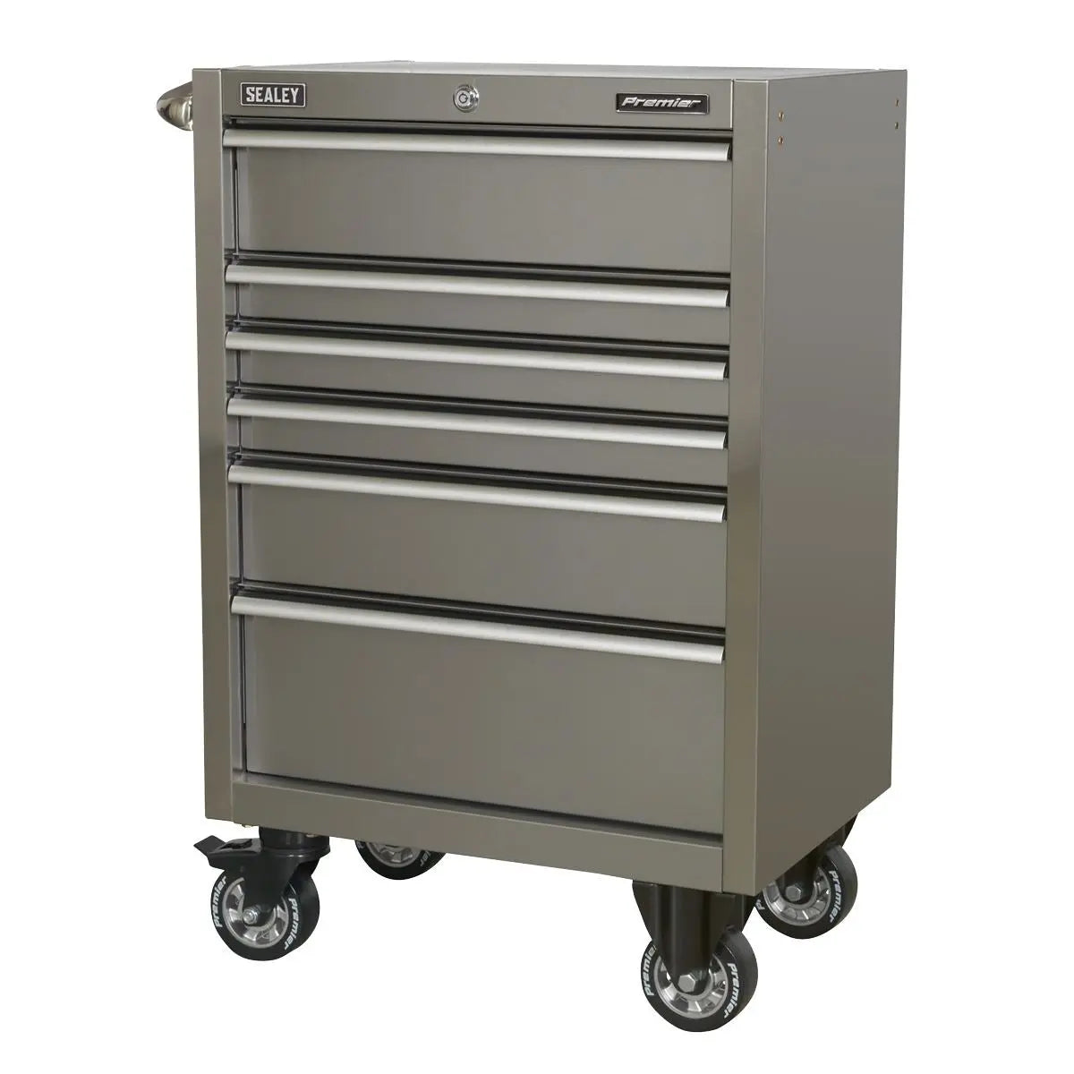 Sealey Premier Rollcab 6 Drawer 675mm Stainless Steel Heavy-Duty 