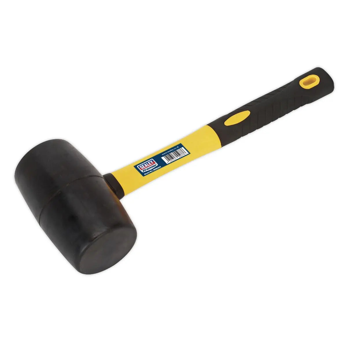 Sealey Premier Rubber Mallet 2lb with Fibreglass Shaft 