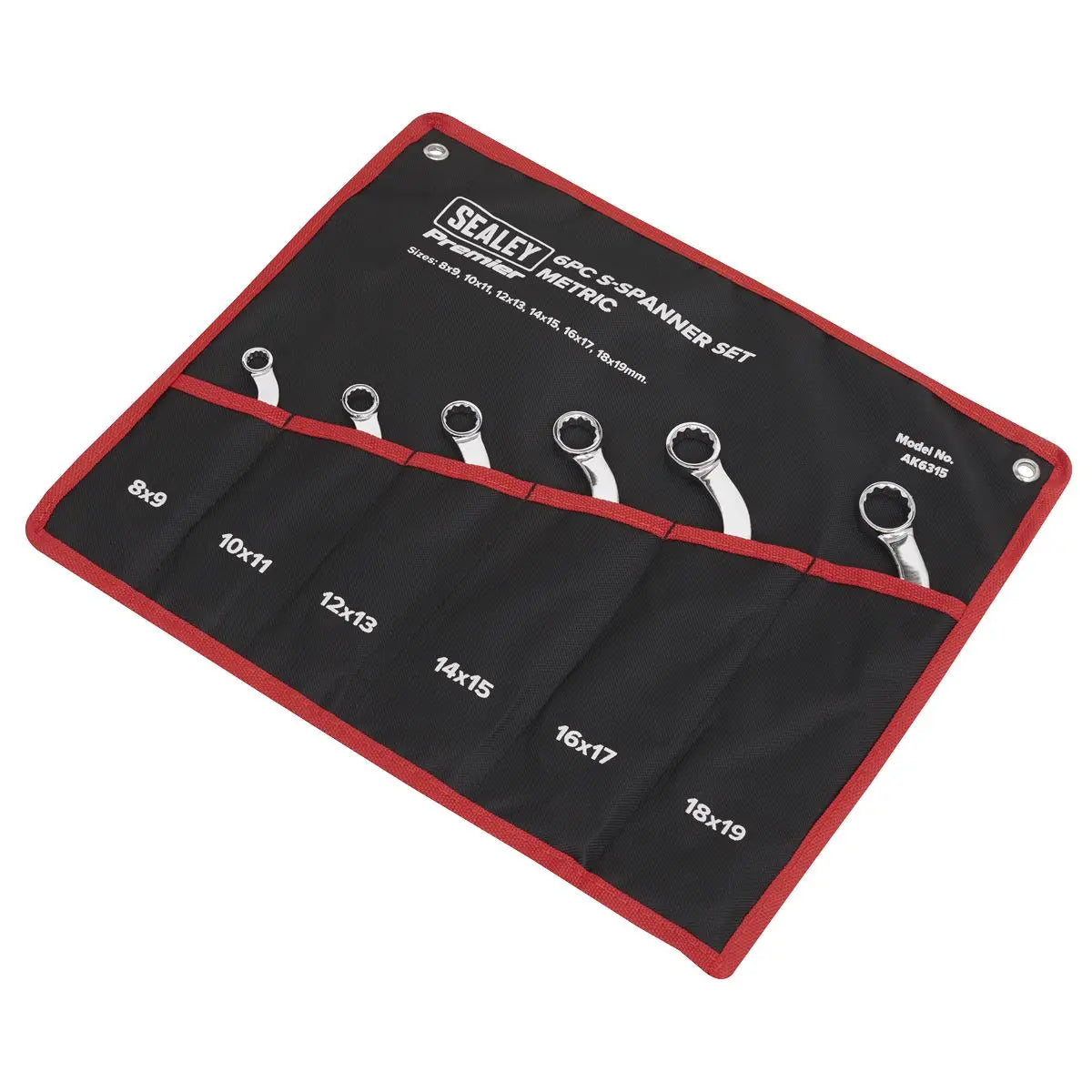 Sealey Premier S-Spanner Set 6pc - Metric 