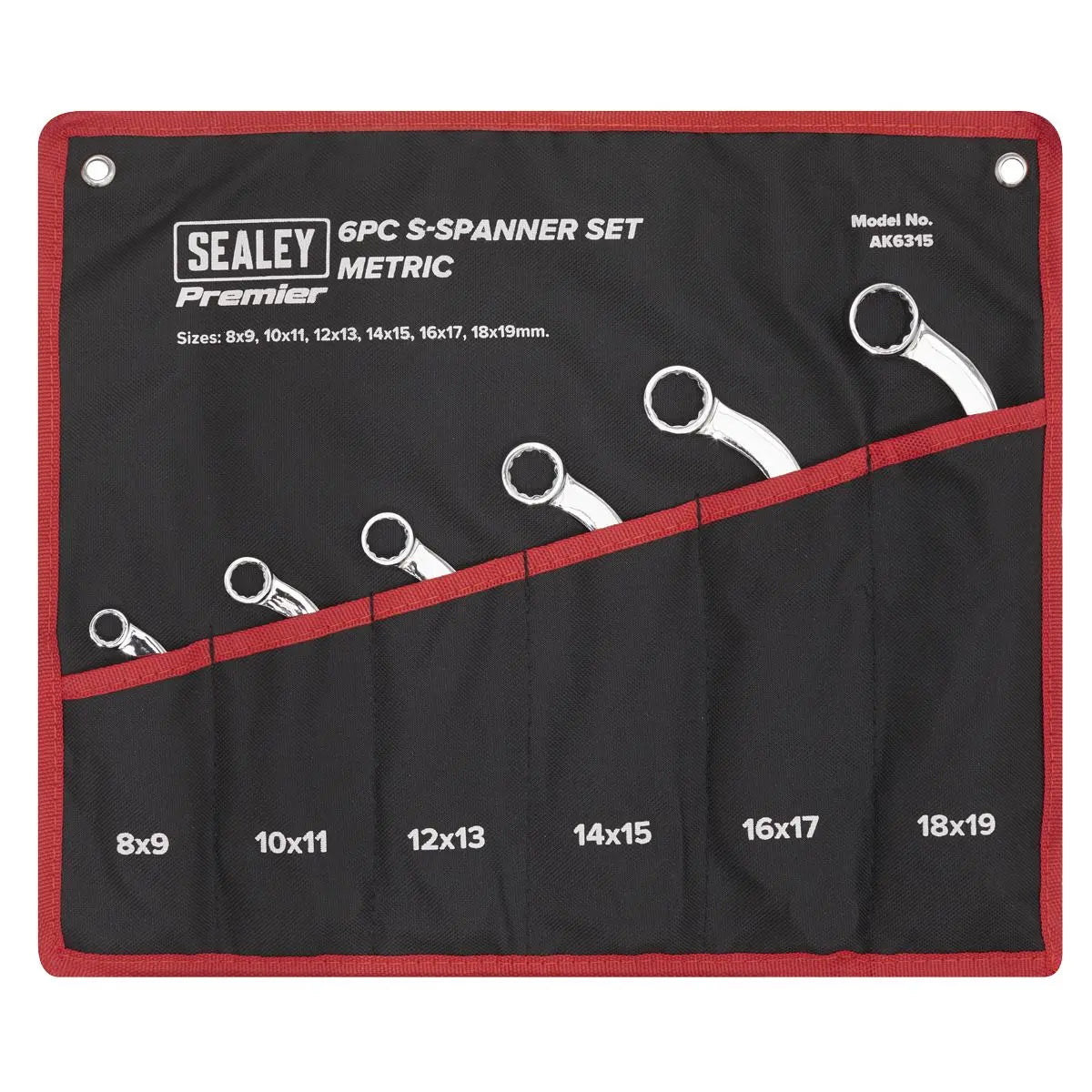Sealey Premier S-Spanner Set 6pc - Metric 