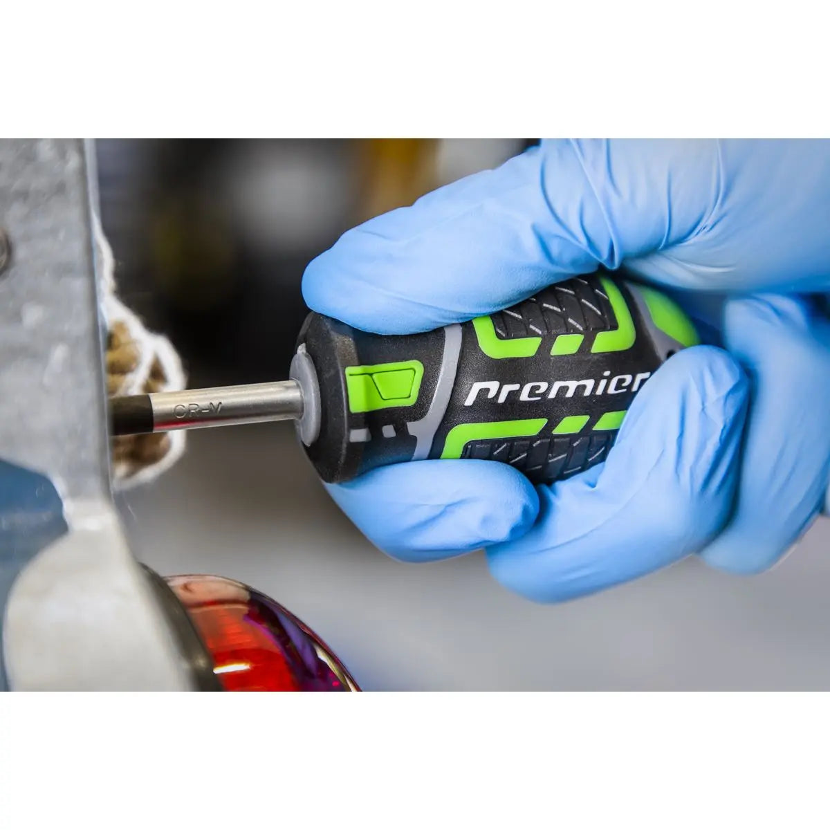 Sealey Premier Screwdriver Set 3pc GripMAX® Stubby - Hi Vis 