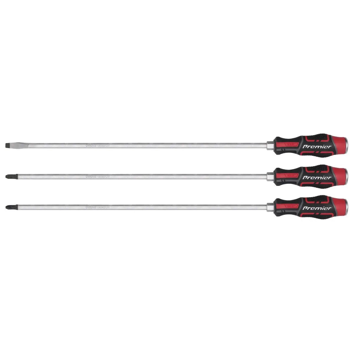 Sealey Premier Screwdriver Set 3pc Hammer-Thru 450mm 