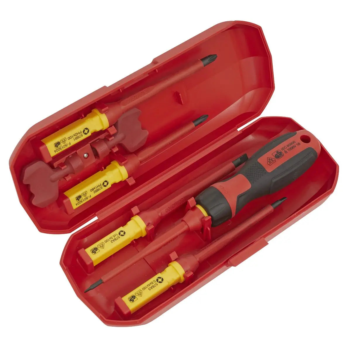 Sealey Premier Screwdriver Set Interchangeable 8pc - VDE Approved 