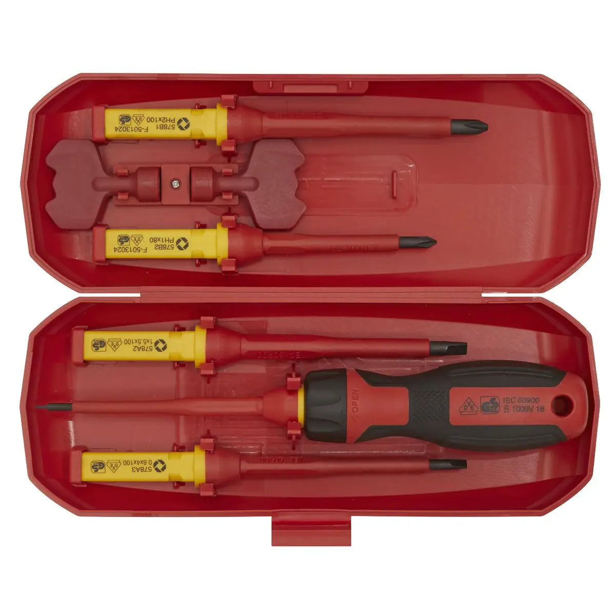 Sealey Premier Screwdriver Set Interchangeable 8pc - VDE Approved 