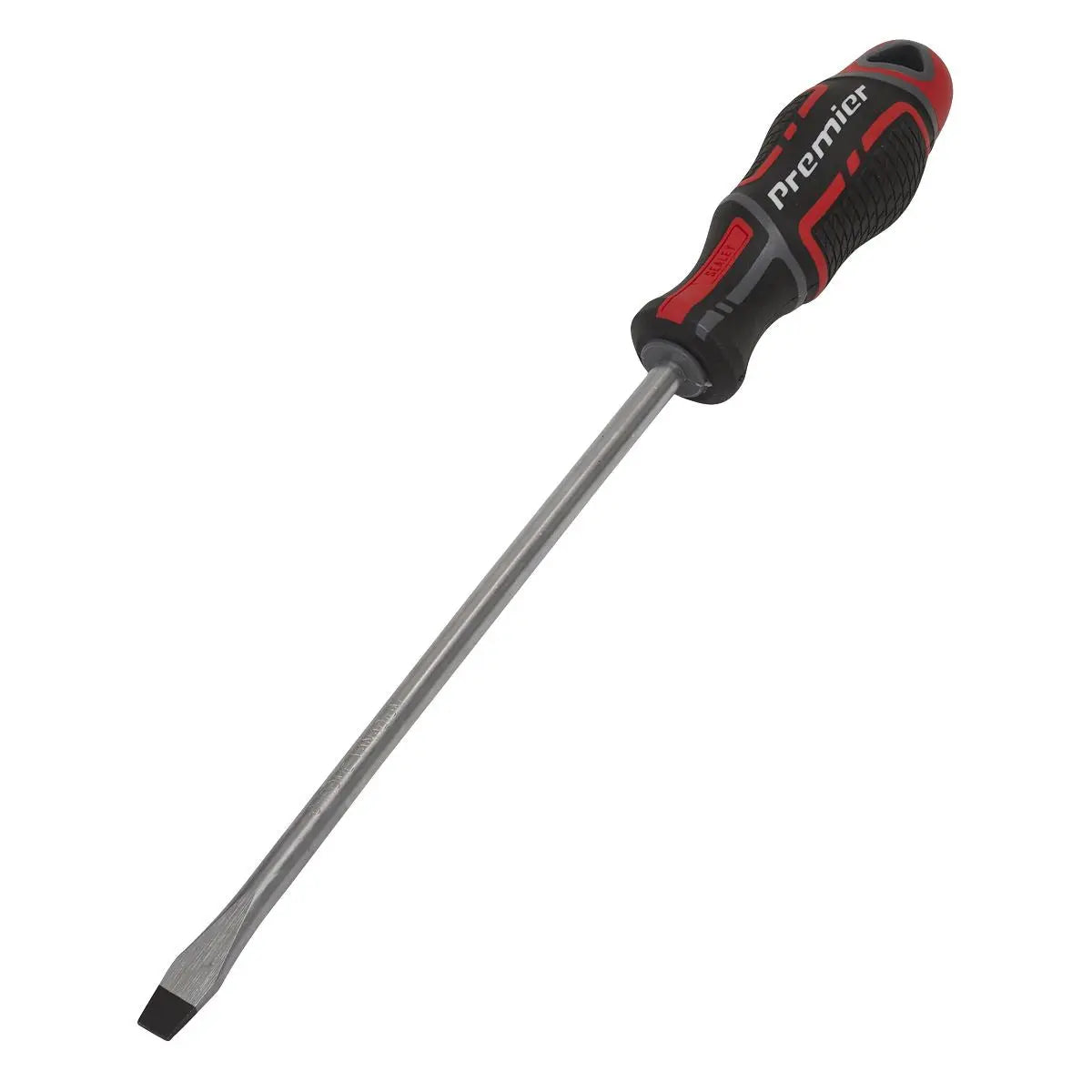 Sealey Premier Screwdriver Slotted 8 x 200mm GripMAX® 