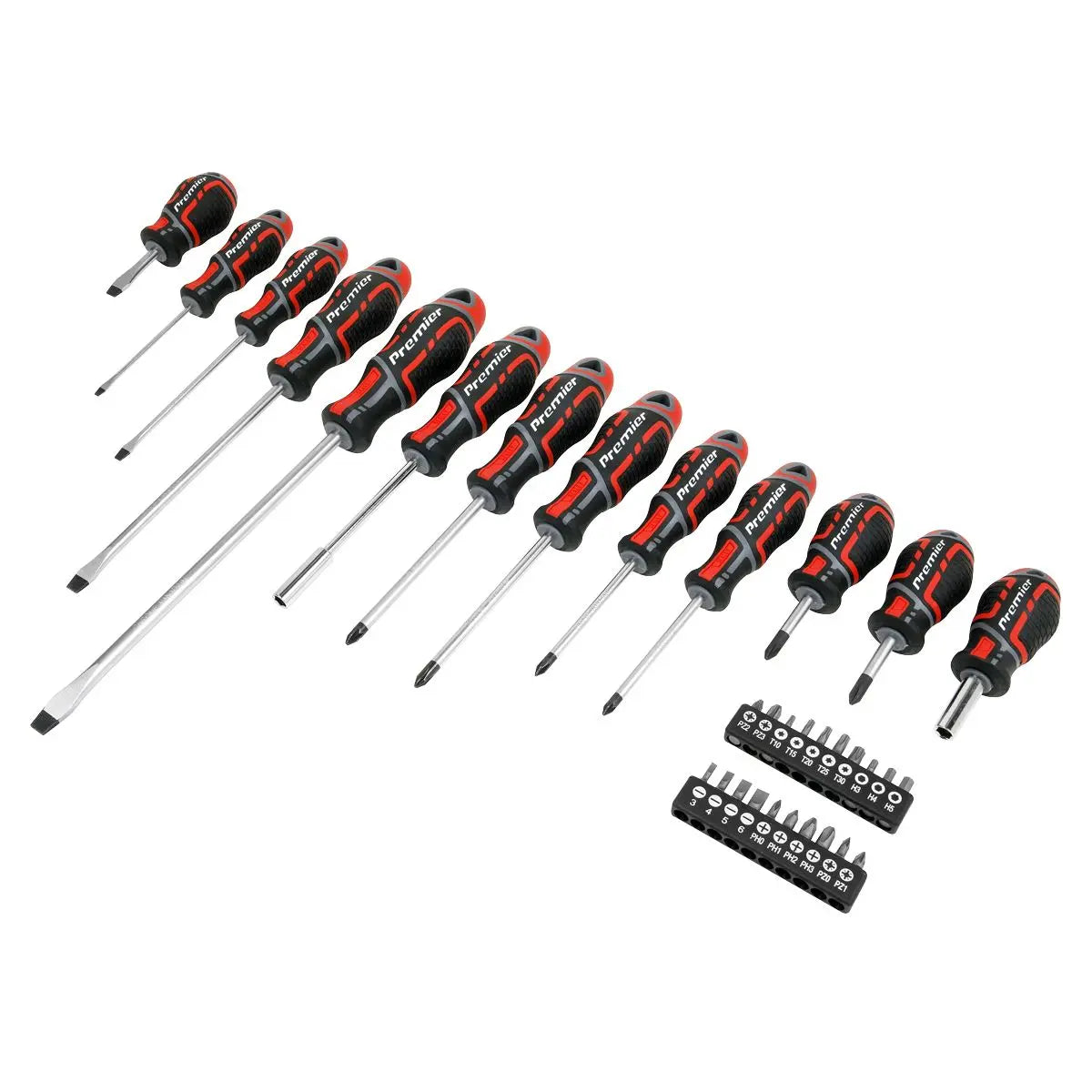 Sealey Premier Screwdriver & Bit Set 33pc GripMAX® 
