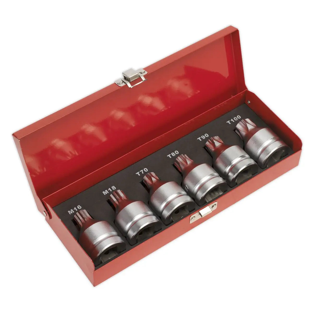 Sealey Premier Security TRX-Star* & Security Spline Socket Bit Set 6pc 3/4"Sq Drive 