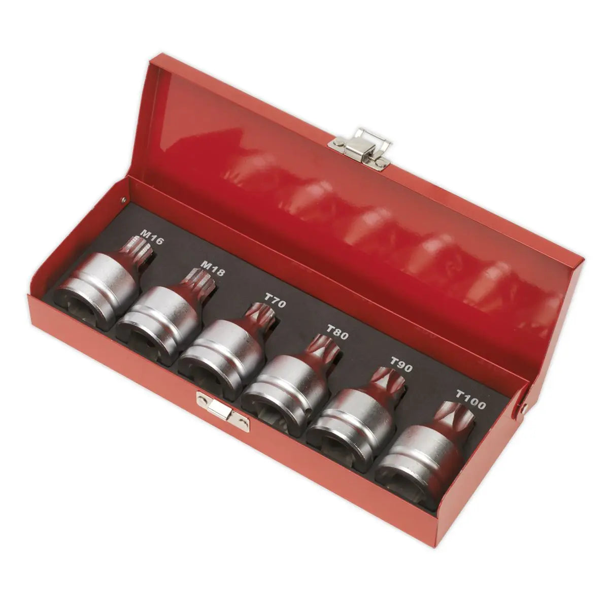 Sealey Premier Security TRX-Star* & Security Spline Socket Bit Set 6pc 3/4"Sq Drive 