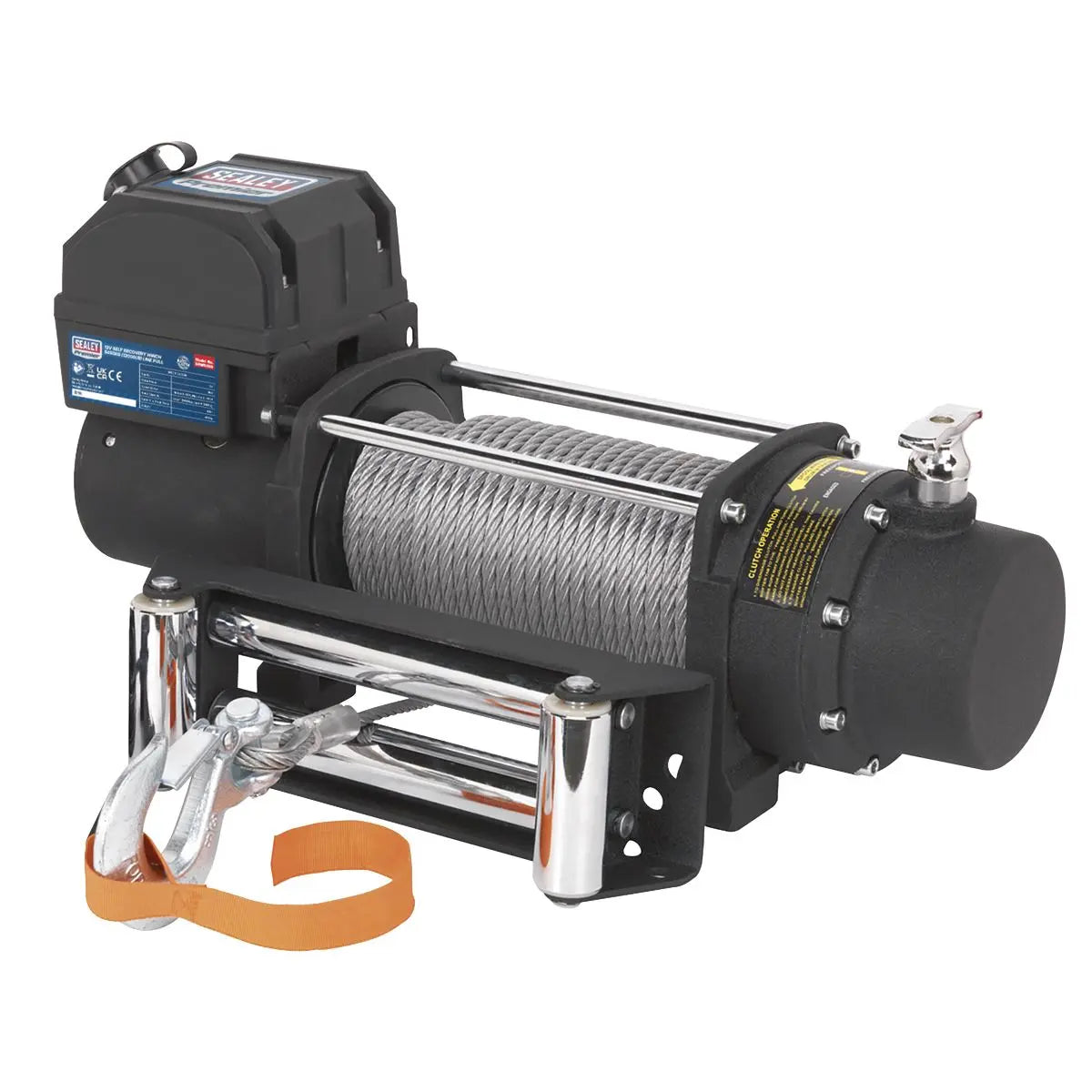 Sealey Premier Self-Recovery Winch 5450kg (12000lb) Line Pull 12V 