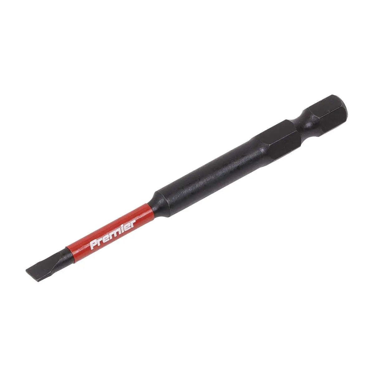 Sealey Premier Slotted 4.5mm Impact Power Tool Bits 75mm - 3pc 