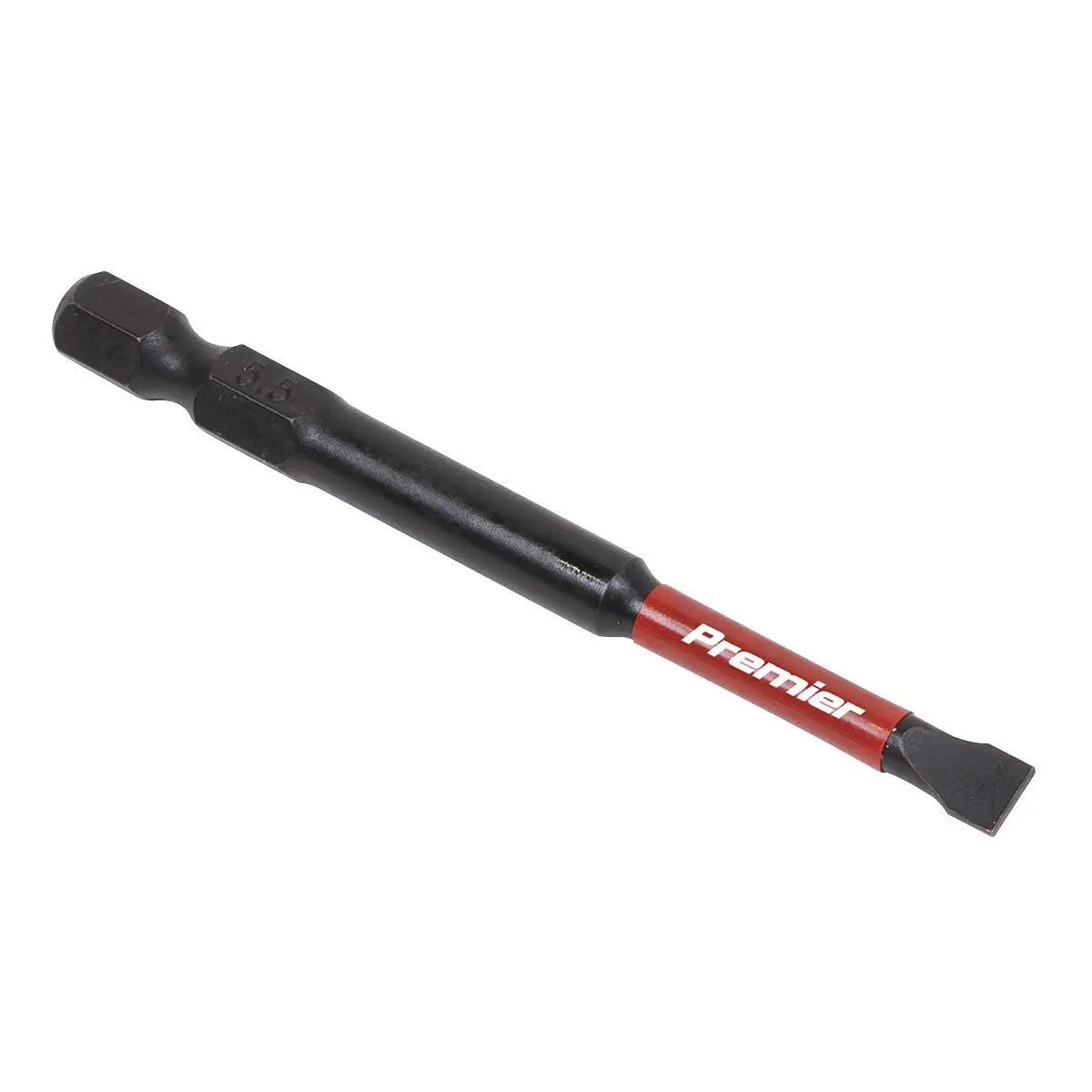 Sealey Premier Slotted 5.5mm Impact Power Tool Bits 75mm - 3pc 