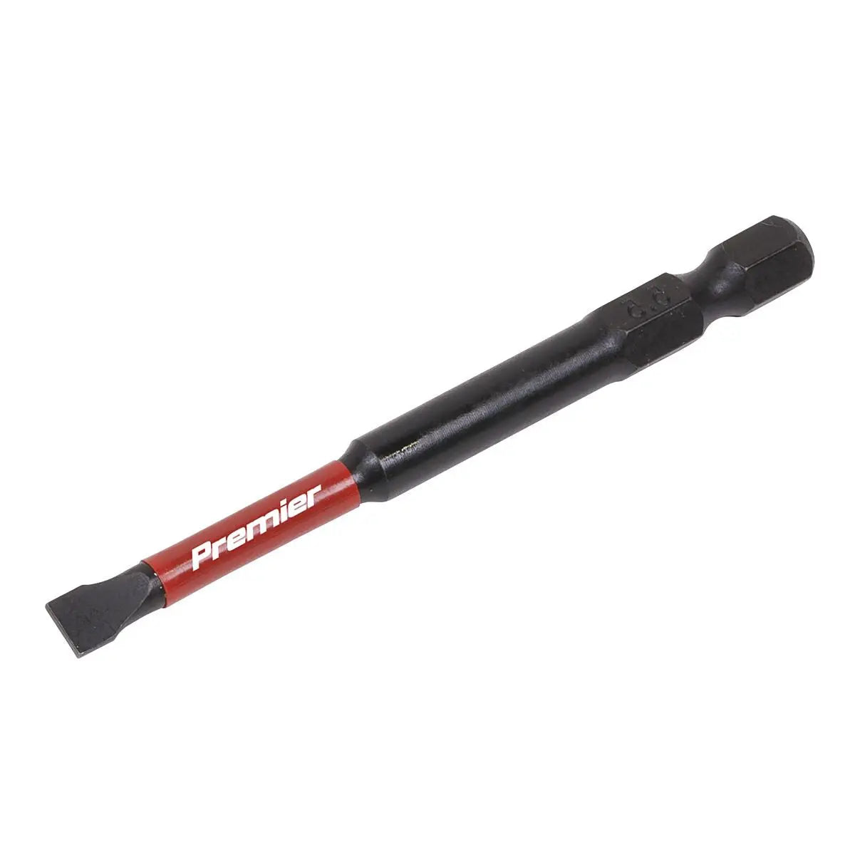Sealey Premier Slotted 5.5mm Impact Power Tool Bits 75mm - 3pc 