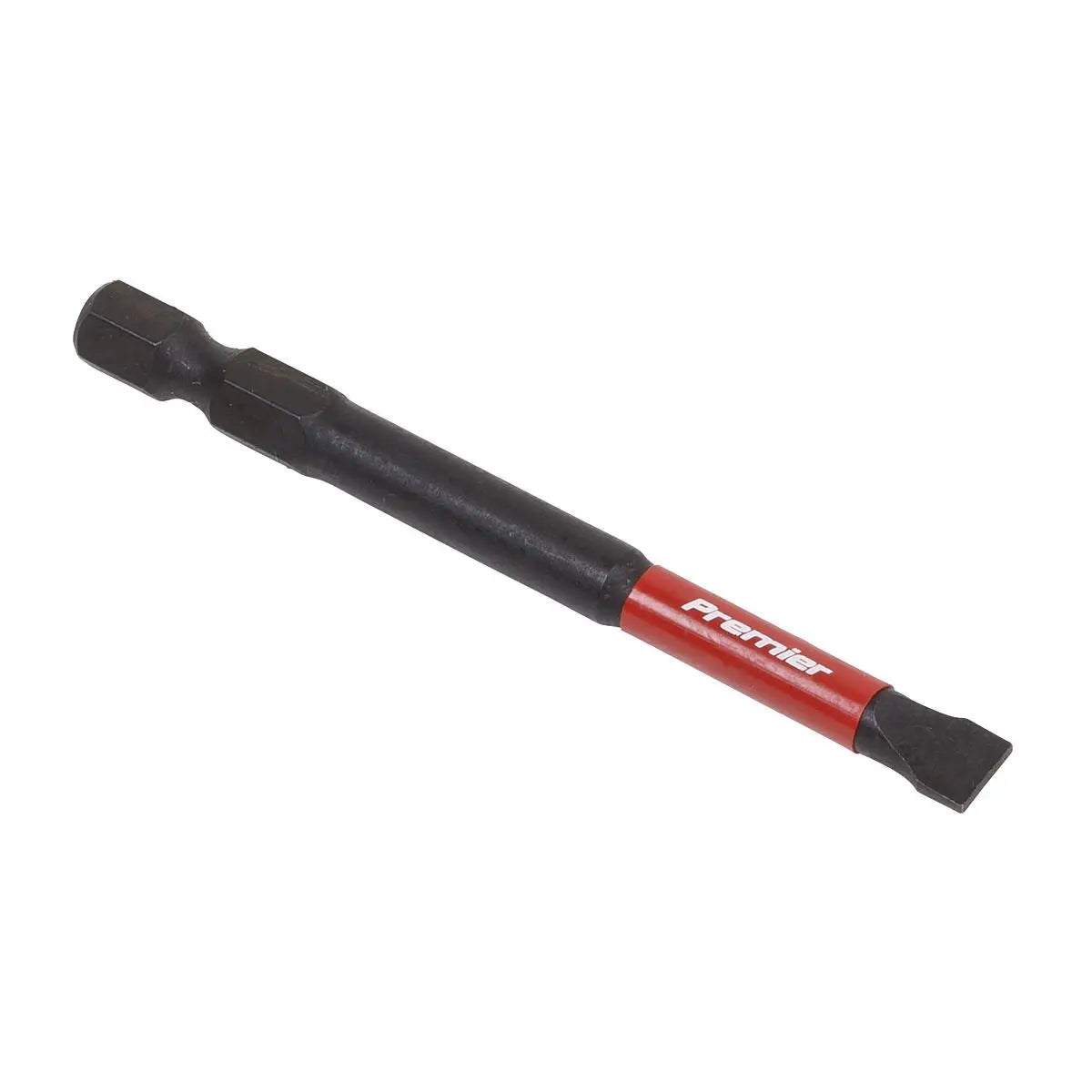 Sealey Premier Slotted 6.5mm Impact Power Tool Bits 75mm - 3pc 