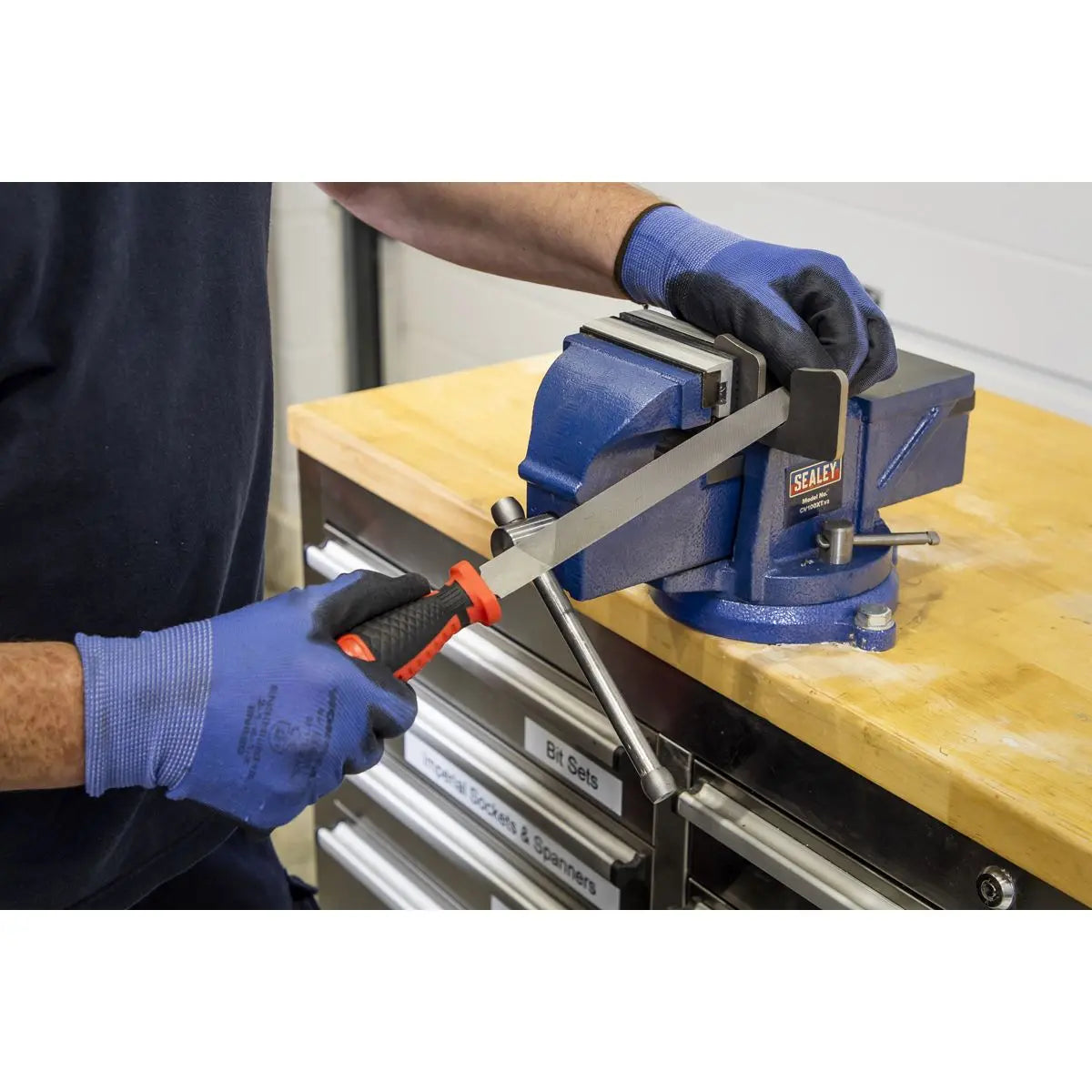 Sealey Premier Smooth Cut Half-Round Engineer's File 200mm 