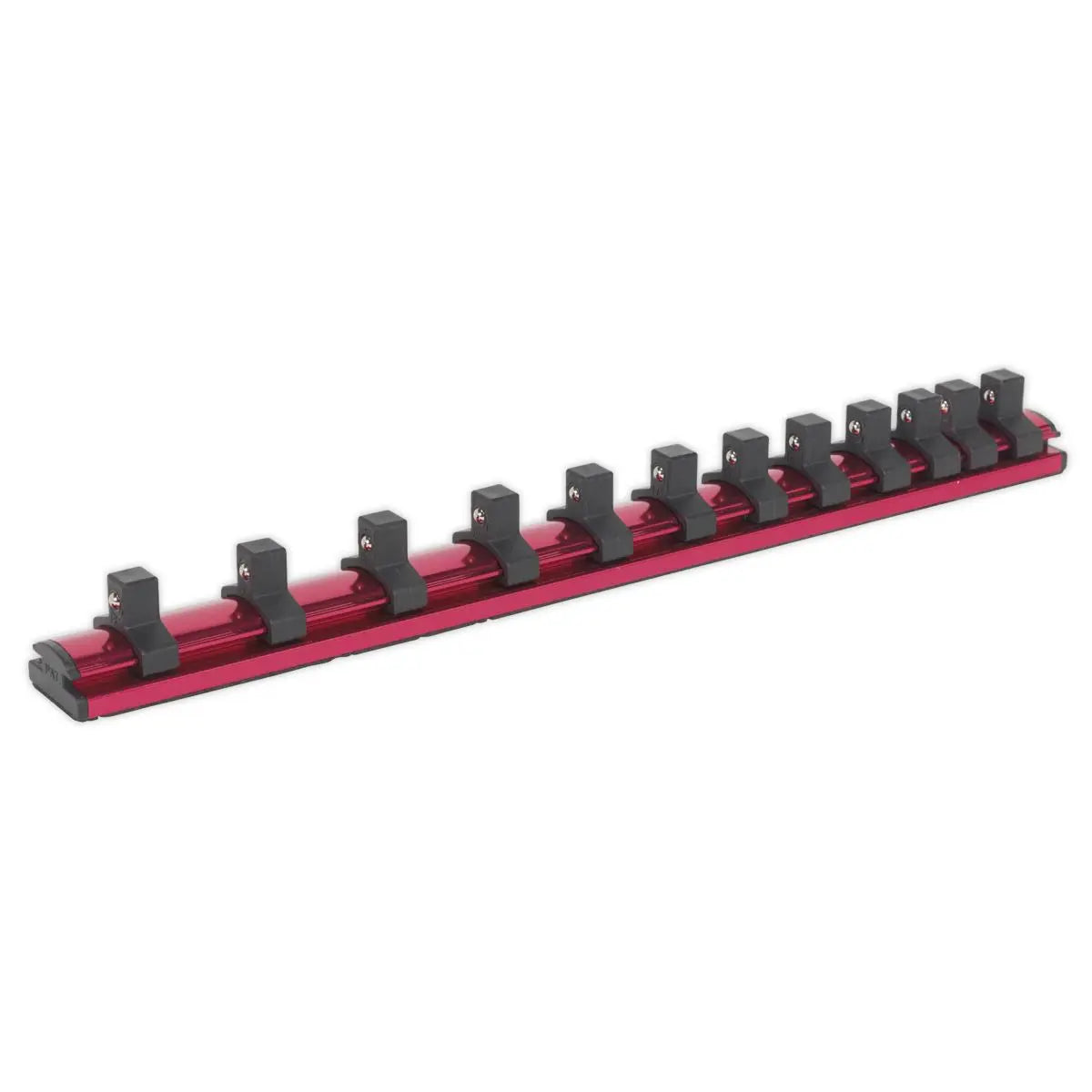 Sealey Premier Socket Retaining Rail Magnetic 3/8"Sq Drive 12 Clips 