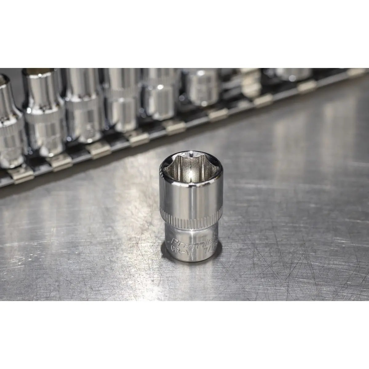Sealey Premier Socket Set 11pc 1/4"Sq Drive WallDrive® - Imperial 