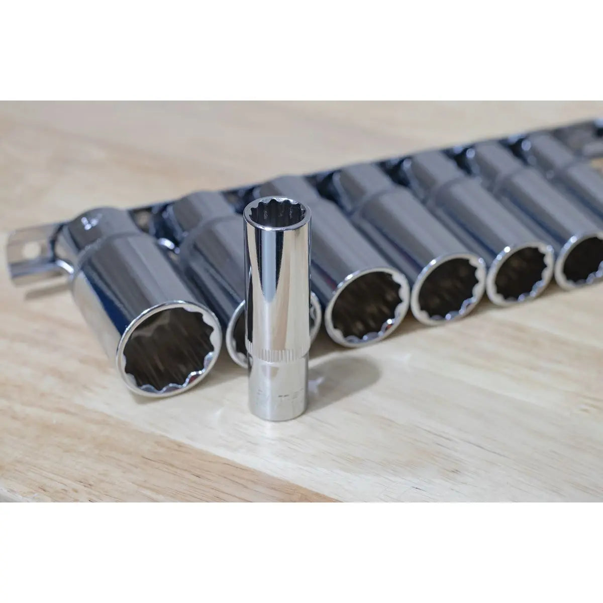 Sealey Premier Socket Set 11pc 3/8"Sq Drive 12pt Deep WallDrive® Imperial 