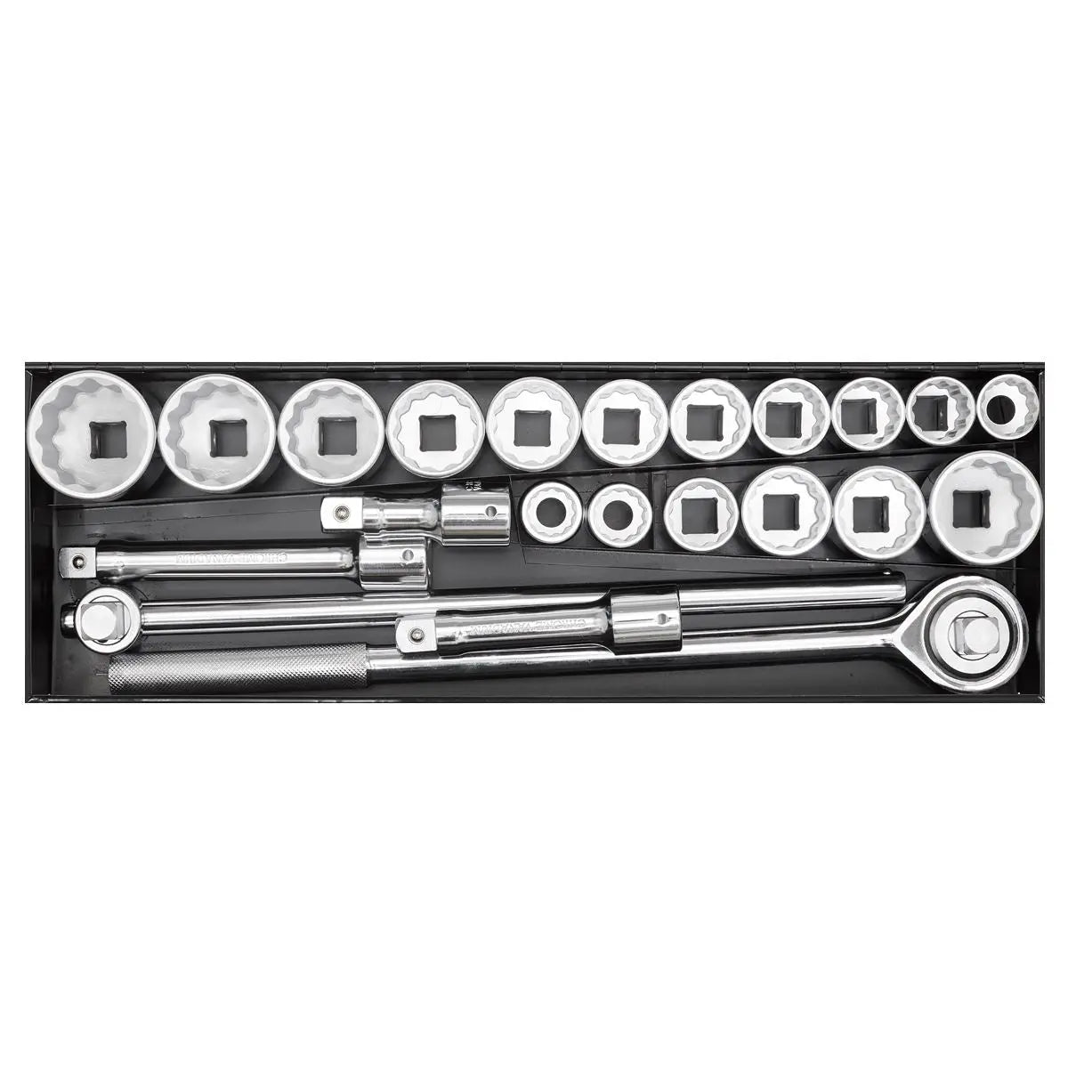 Sealey Premier Socket Set 22pc 3/4"Sq Drive 12-point WallDrive® 