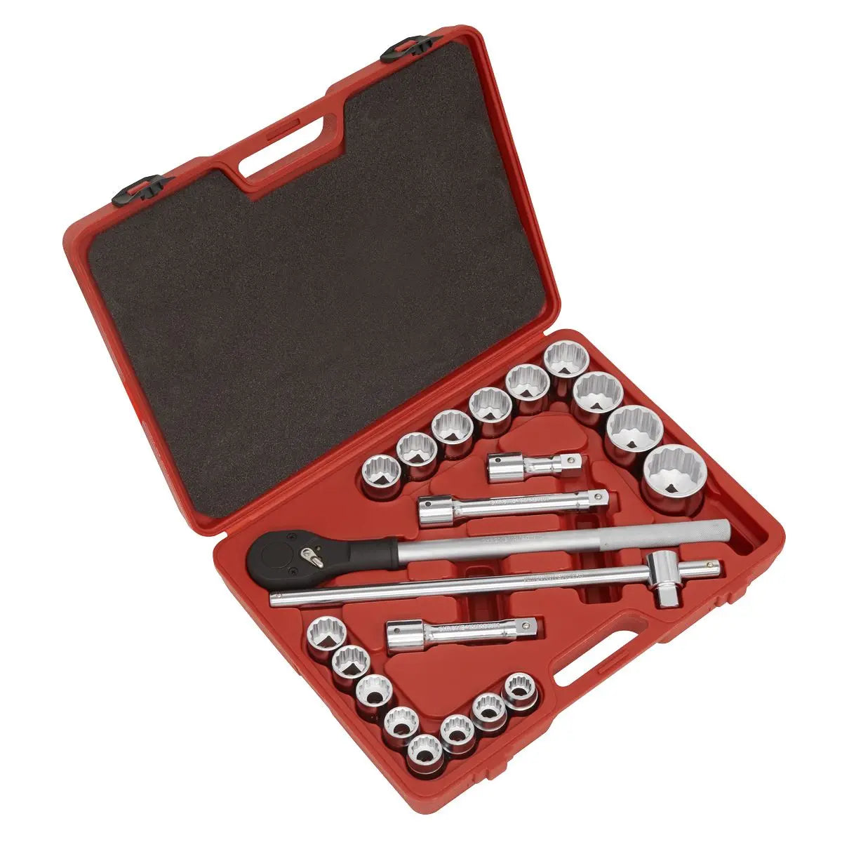 Sealey Premier Socket Set 22pc 3/4"Sq Drive 12-point WallDrive® Metric 