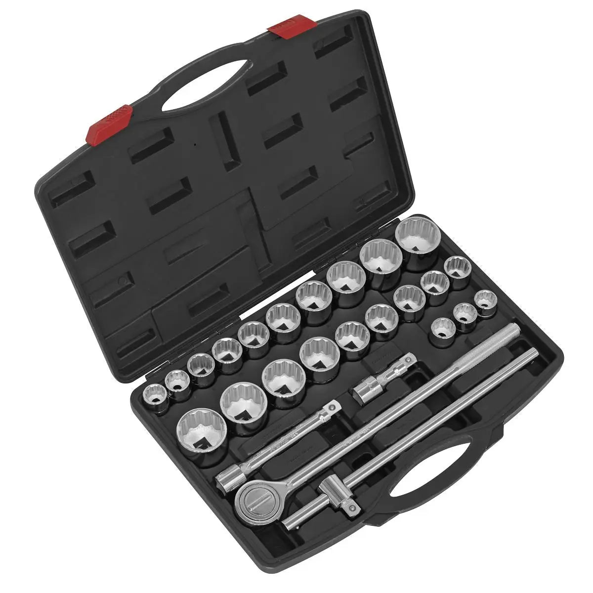 Sealey Premier Socket Set 26pc 3/4"Sq Drive 12-point WallDrive® 