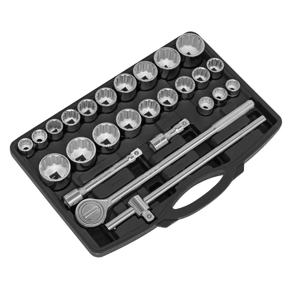 Sealey Premier Socket Set 26pc 3/4"Sq Drive 12-point WallDrive® 