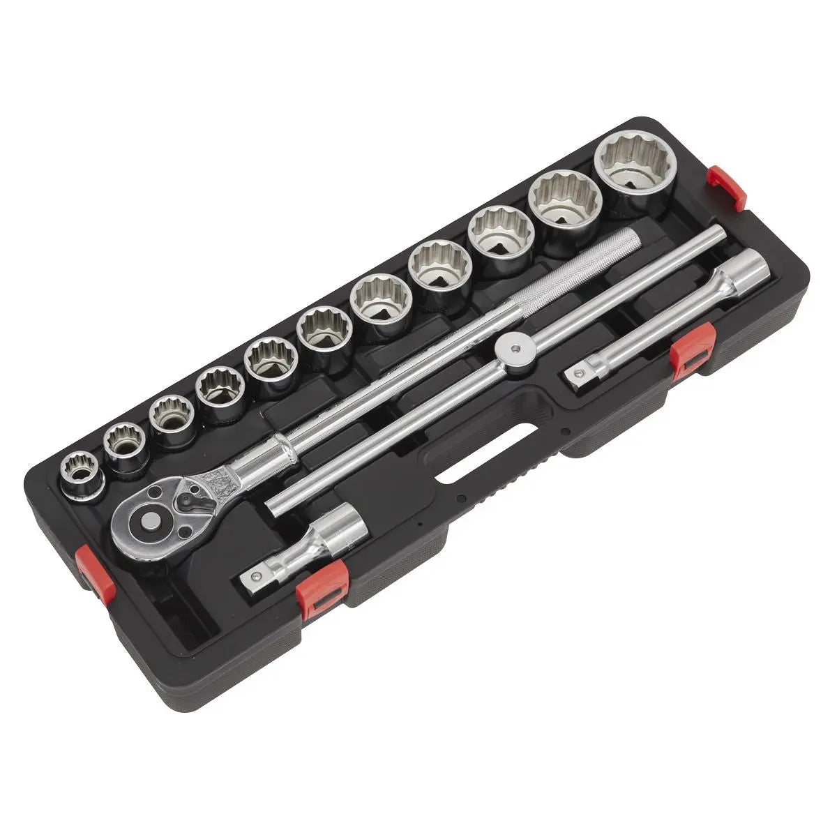 Sealey Premier Socket Set 3/4"Sq Drive 12-point WallDrive® 15pc Metric 