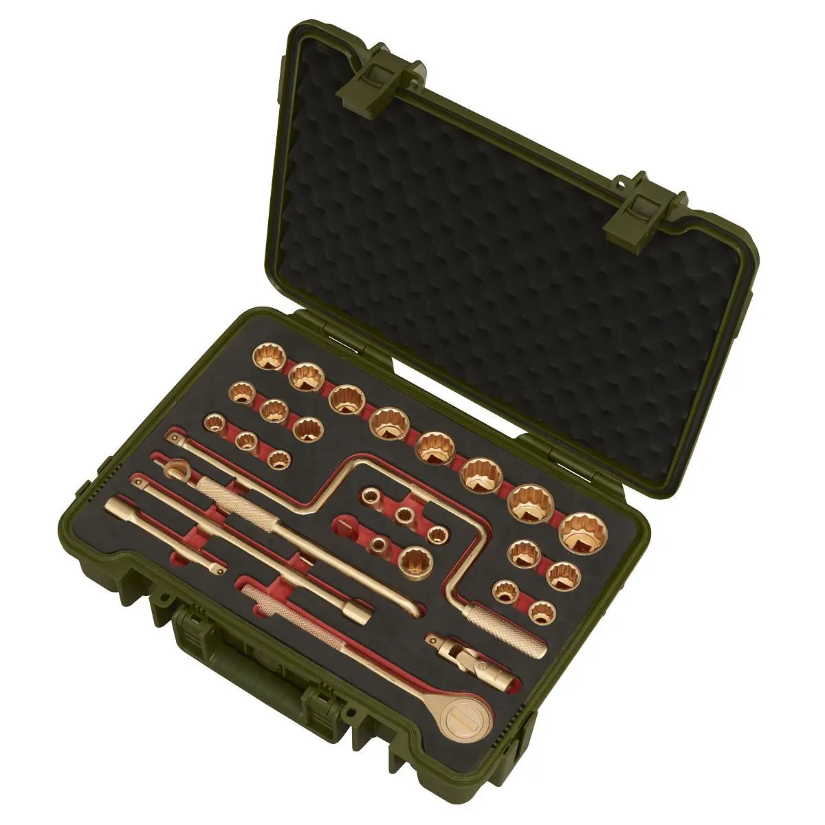 Sealey Premier Socket Set 31pc 1/2"Sq Drive - Non-Sparking 