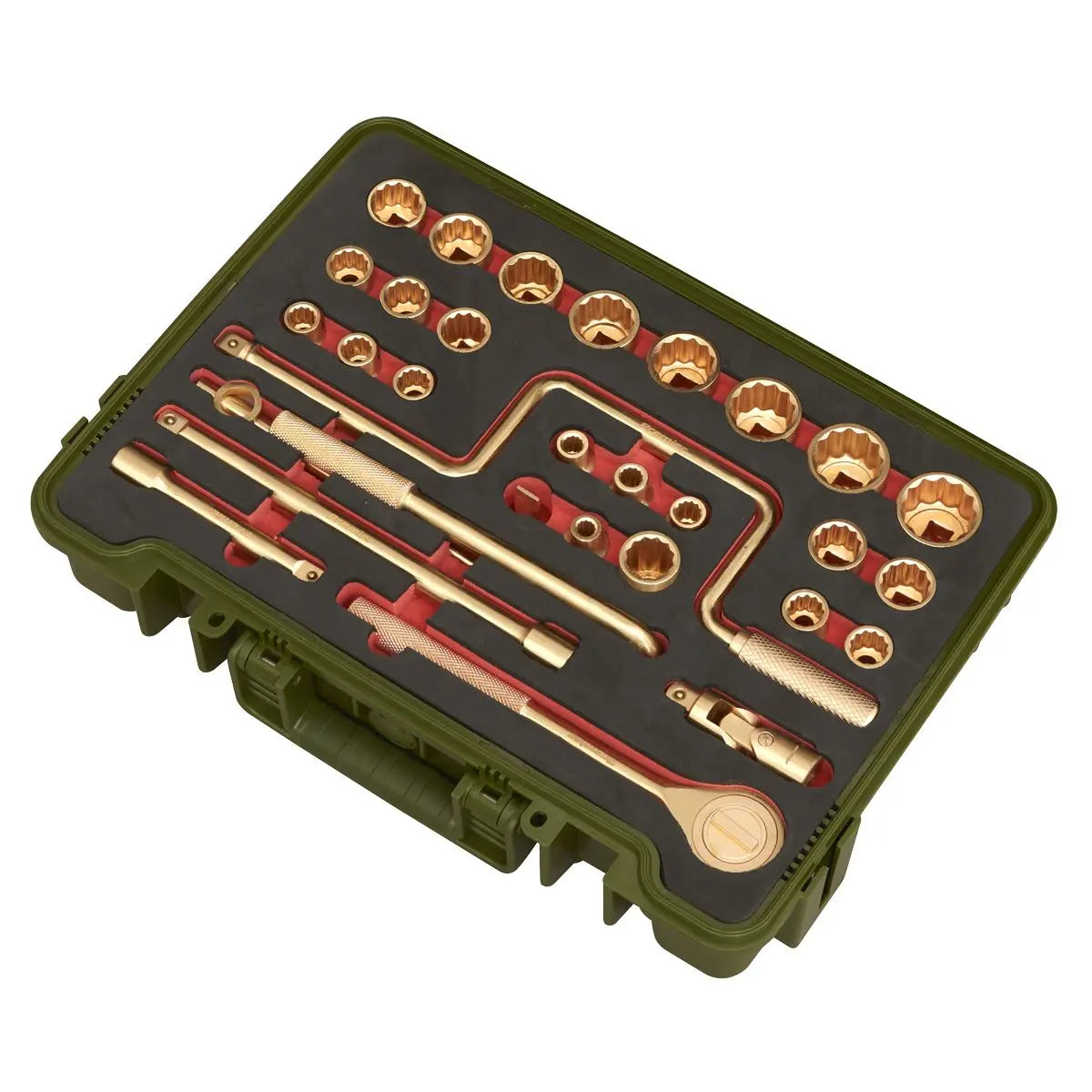 Sealey Premier Socket Set 31pc 1/2"Sq Drive - Non-Sparking 