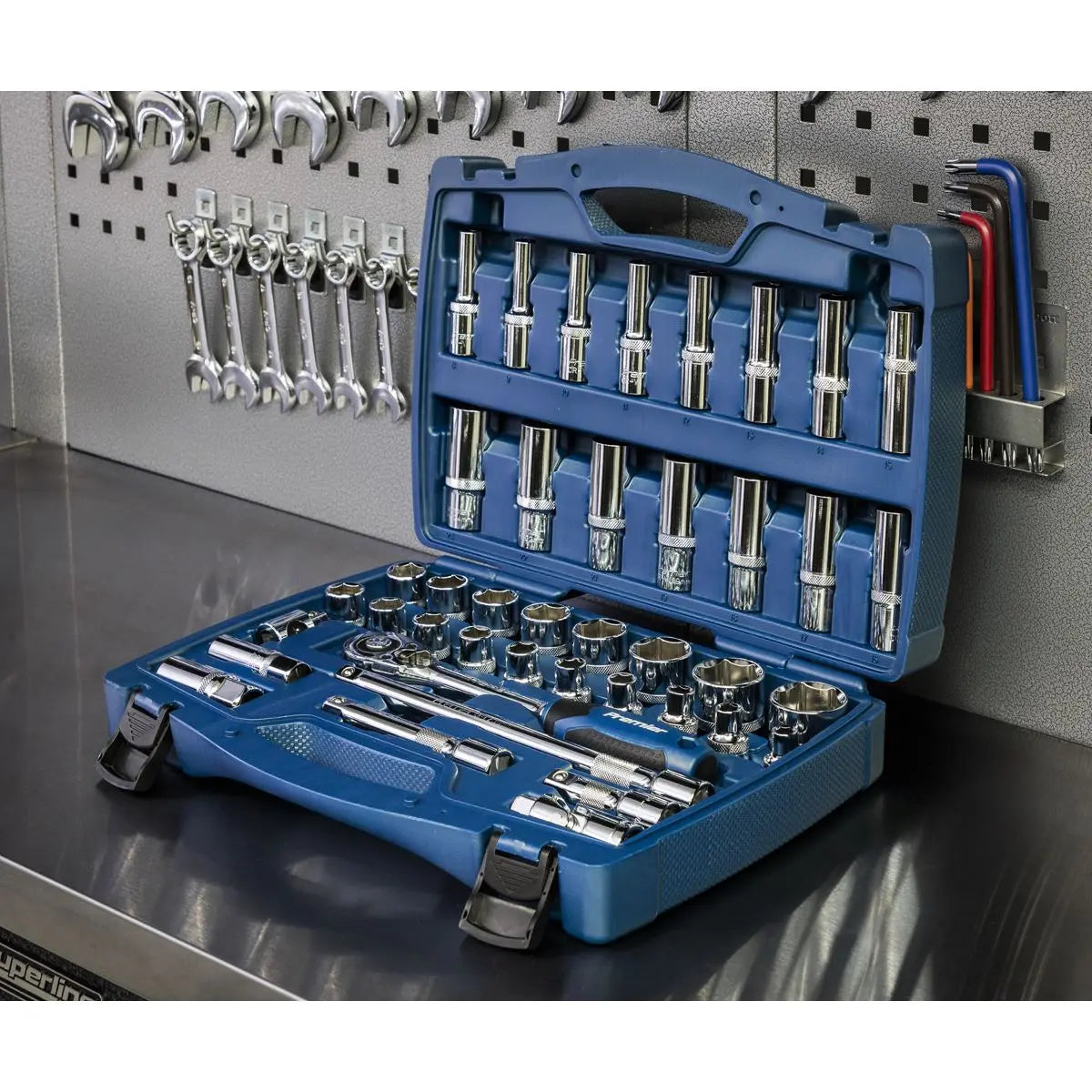 Sealey Premier Socket Set 41pc 1/2"Sq Drive WallDrive® Metric 