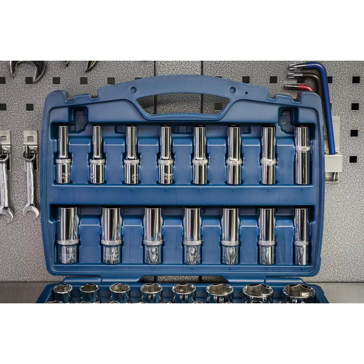 Sealey Premier Socket Set 41pc 1/2"Sq Drive WallDrive® Metric 