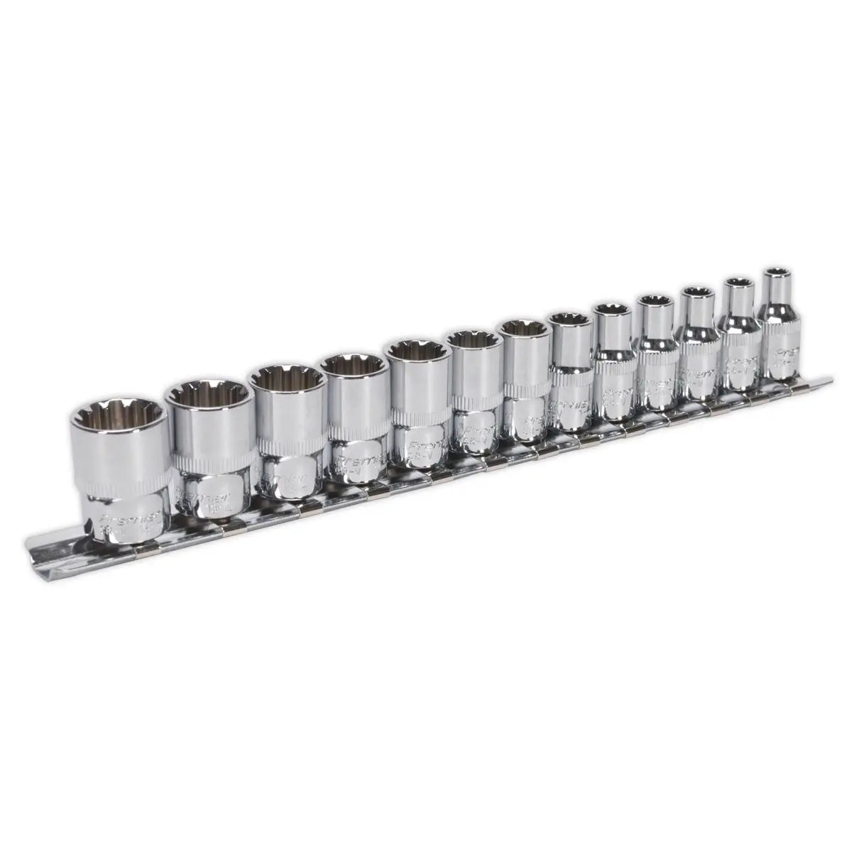 Sealey Premier Socket Set Total Drive 13 Piece 4-14mm Metric Hex Spline Trx-Star 