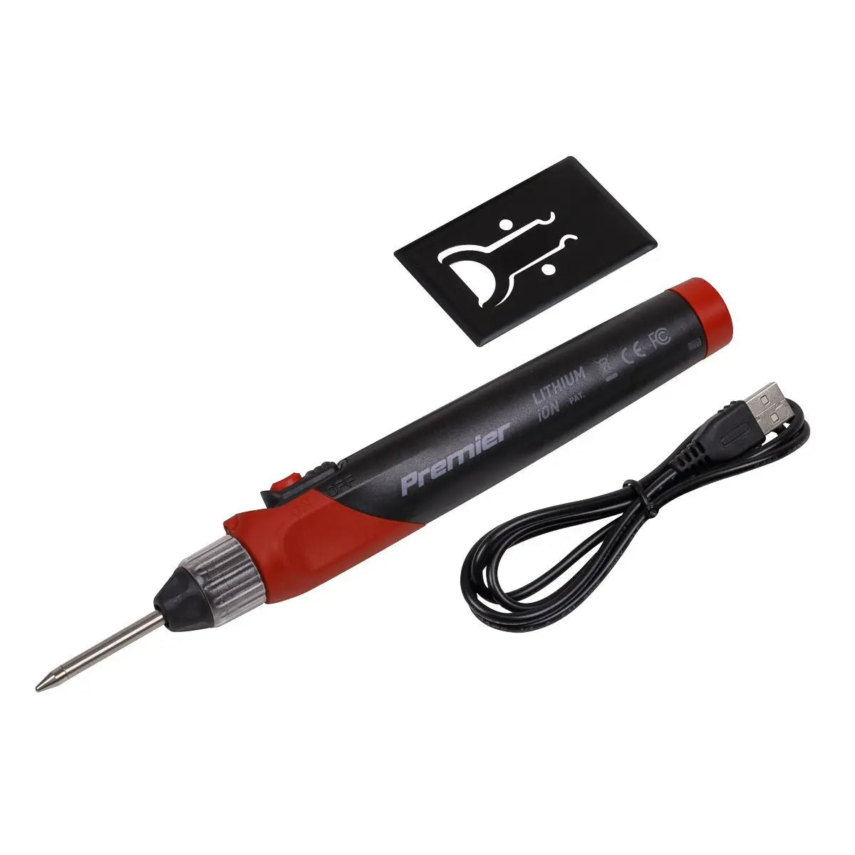 Sealey Premier Soldering Iron Rechargeable Lithium-ion 12W 