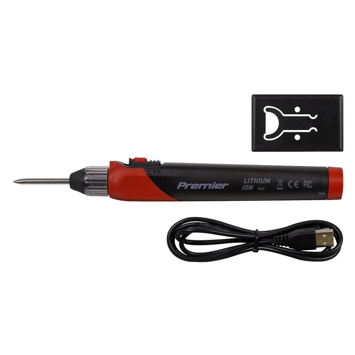 Sealey Premier Soldering Iron Rechargeable Lithium-ion 12W 