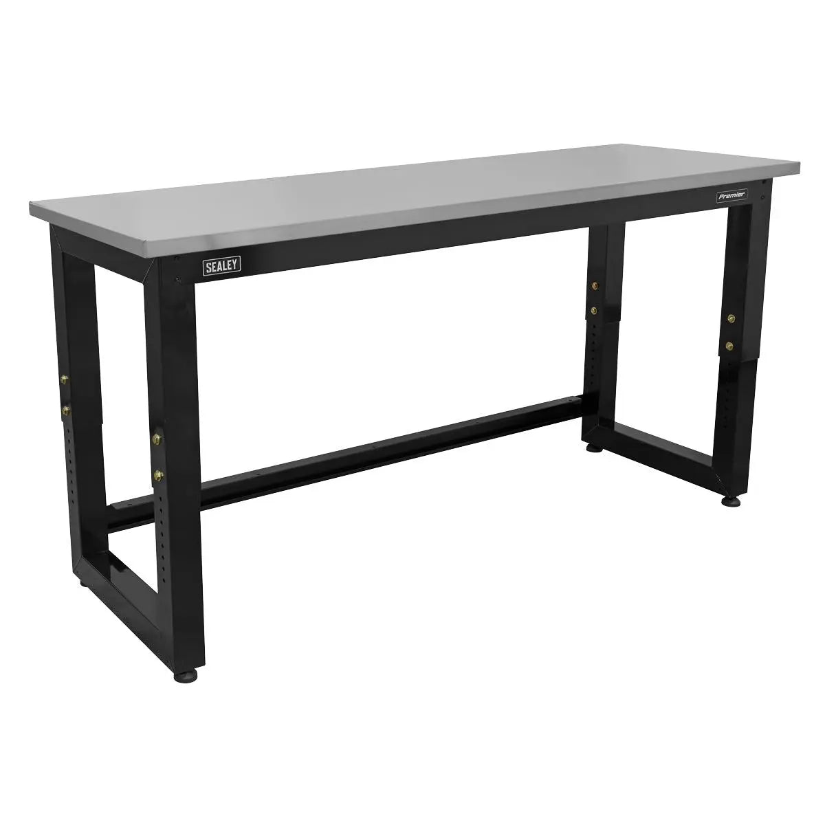 Sealey Premier Steel Adjustable Workbench with Stainless Steel Worktop 1830mm - Heavy-Duty 