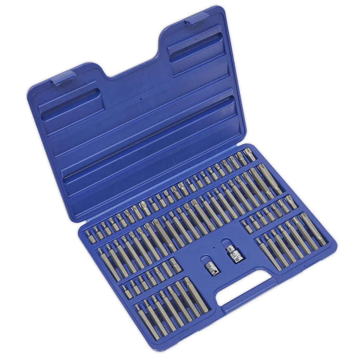 Sealey Premier TRX-Star/Security TRX-Star/Hex/Ribe/Spline Bit Set 74pc 3/8" & 1/2"Sq Drive 