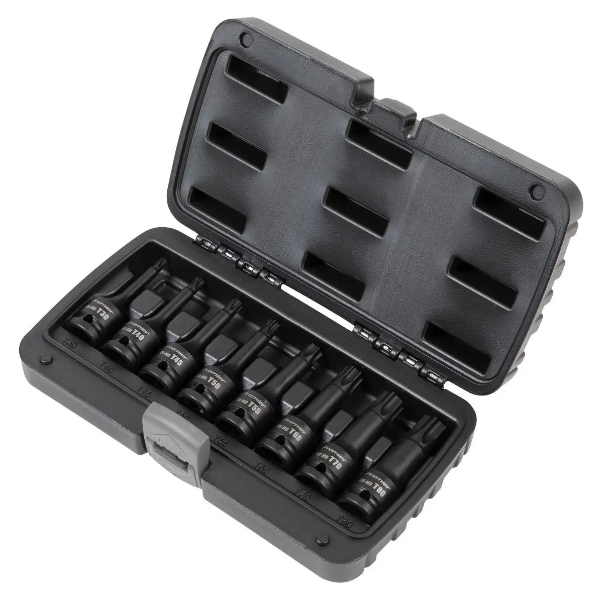 Sealey Premier TRX-Star* Impact Socket Bit Set 1/2"Sq Drive 8pc  White Rose Tools