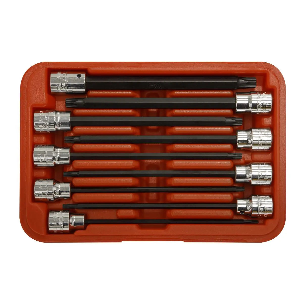 Sealey Premier TRX-Star* Socket Bit Set 9pc 3/8"Sq Drive 150mm 